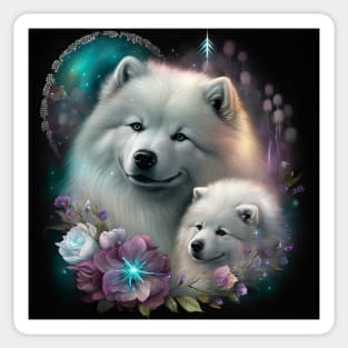 Magical Samoyeds Sticker